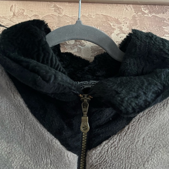 Vintage Danielle Nault Sherpa Horses Zip-up Sweater Vest - Picture 3 of 10